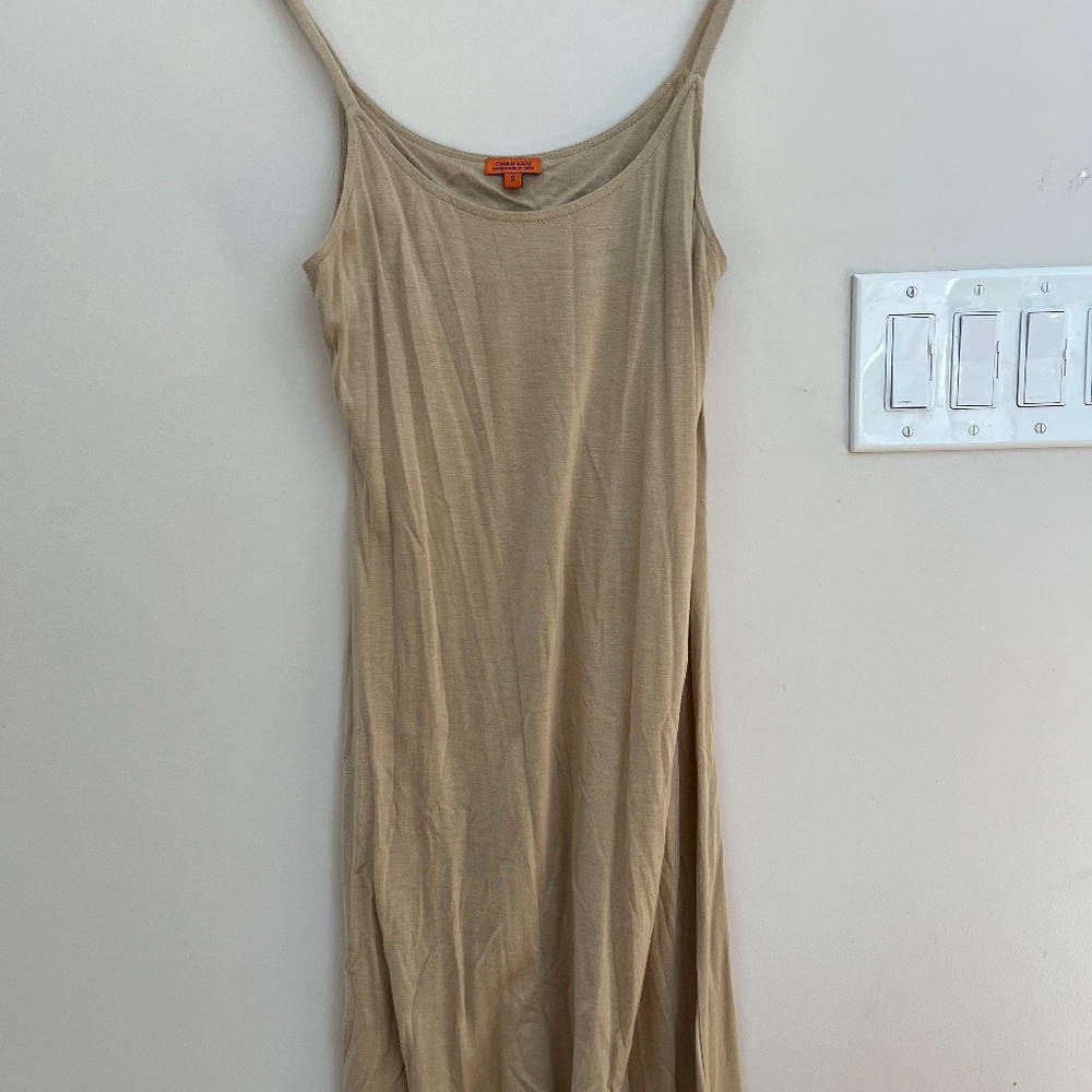 Chan Luu Tan Rayon Slip Dress